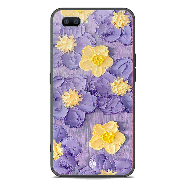 Floral Series Soft Phone Case - Premium Glass Case - Design 8 - Oppo A12e
