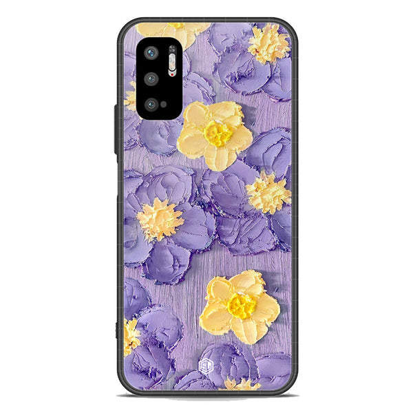 Floral Series Soft Phone Case - Premium Glass Case - Design 8 - Xiaomi Redmi Note 10 5G