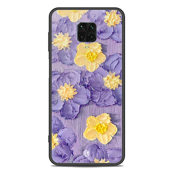 Floral Series Soft Phone Case - Premium Glass Case - Design 8 - Xiaomi Redmi Note 9 Pro