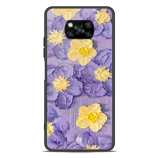 Floral Series Soft Phone Case - Premium Glass Case - Design 8 - Xiaomi Poco X3