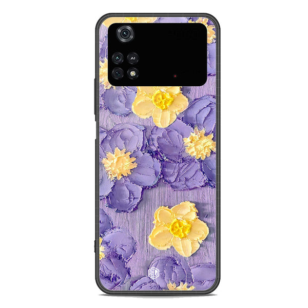 Floral Series Soft Phone Case - Premium Glass Case - Design 8 - Xiaomi Poco M4 Pro 5G