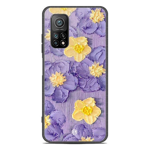 Floral Series Soft Phone Case - Premium Glass Case - Design 8 - Xiaomi Mi 10T Pro