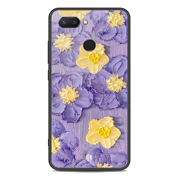 Floral Series Soft Phone Case - Premium Glass Case - Design 8 - Xiaomi Mi 8 Lite