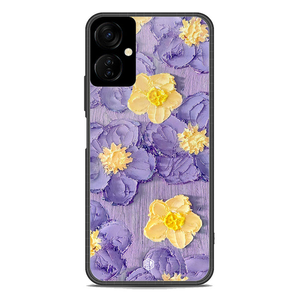 Floral Series Soft Phone Case - Premium Glass Case - Design 8 - Tecno Camon 19 Neo
