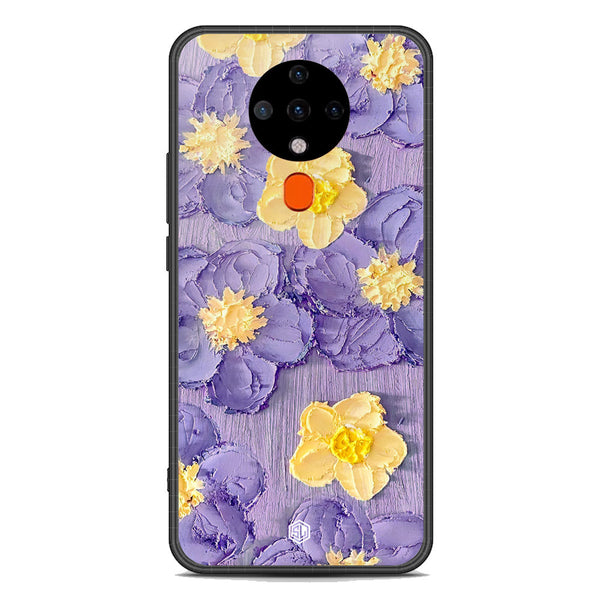 Floral Series Soft Phone Case - Premium Glass Case - Design 8 - Tecno Spark 6