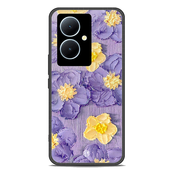 Floral Series Soft Phone Case - Premium Glass Case - Design 8 - Vivo Y78 Plus 5G
