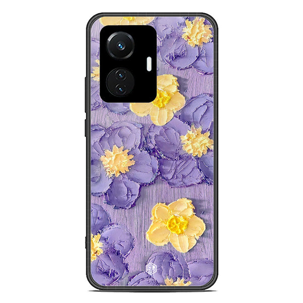 Floral Series Soft Phone Case - Premium Glass Case - Design 8 - Vivo Y55 4G
