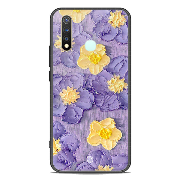 Floral Series Soft Phone Case - Premium Glass Case - Design 8 - Vivo Y19