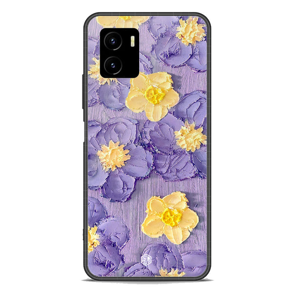 Floral Series Soft Phone Case - Premium Glass Case - Design 8 - Vivo Y15a