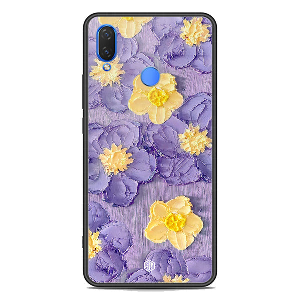 Floral Series Soft Phone Case - Premium Glass Case - Design 8 - Huawei Y9 2019