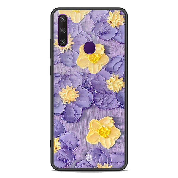 Floral Series Soft Phone Case - Premium Glass Case - Design 8 - Huawei Y6p