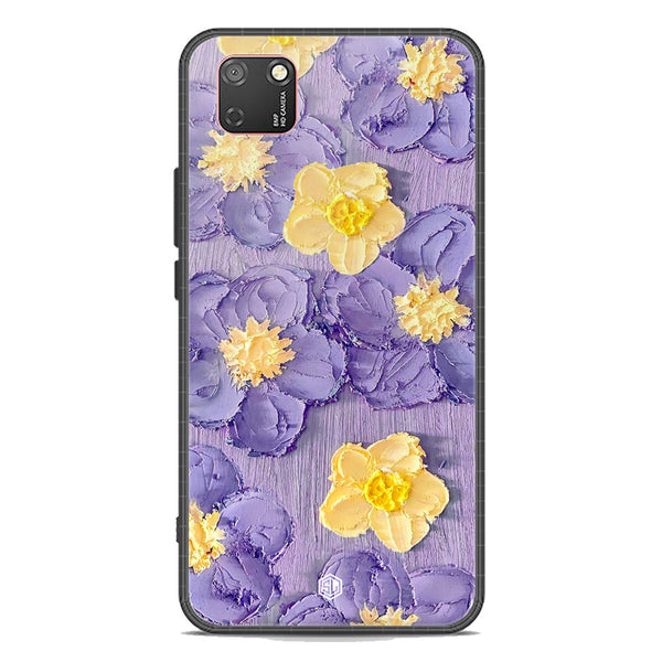 Floral Series Soft Phone Case - Premium Glass Case - Design 8 - Huawei Y5p