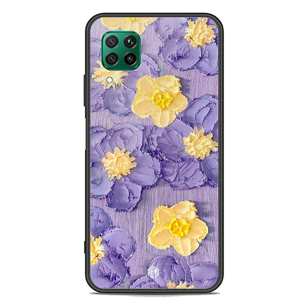 Floral Series Soft Phone Case - Premium Glass Case - Design 8 - Huawei P40 lite