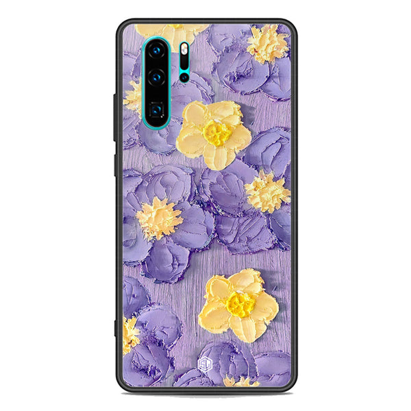 Floral Series Soft Phone Case - Premium Glass Case - Design 8 - Huawei P30 Pro