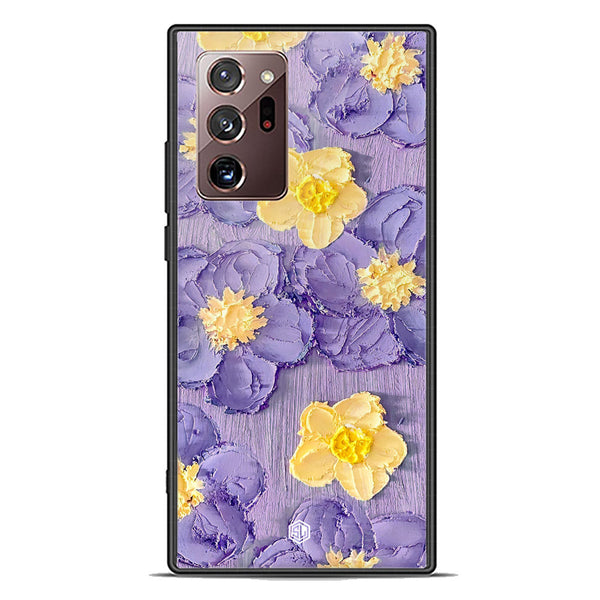 Floral Series Soft Phone Case - Premium Glass Case - Design 8 - Samsung Galaxy Note 20 Ultra