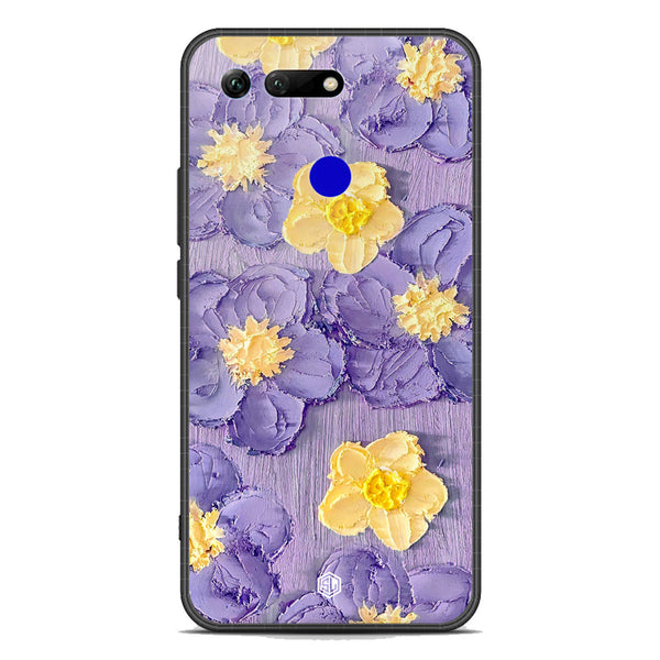 Floral Series Soft Phone Case - Premium Glass Case - Design 8 - Huawei Honor View 20