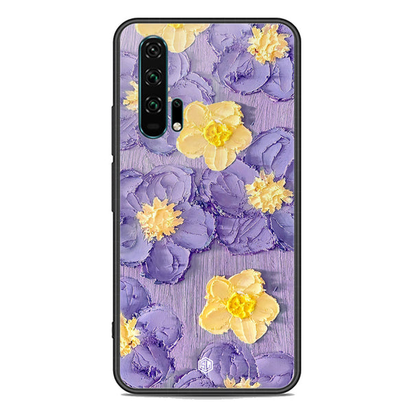 Floral Series Soft Phone Case - Premium Glass Case - Design 8 - Honor 20