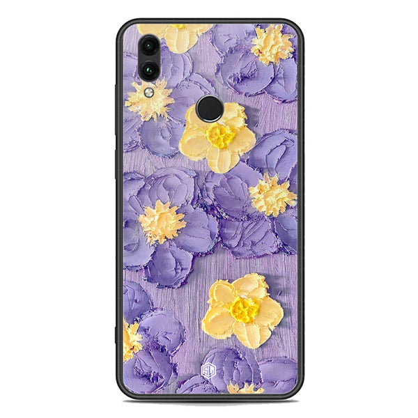 Floral Series Soft Phone Case - Premium Glass Case - Design 8 - Huawei Honor 10 Lite