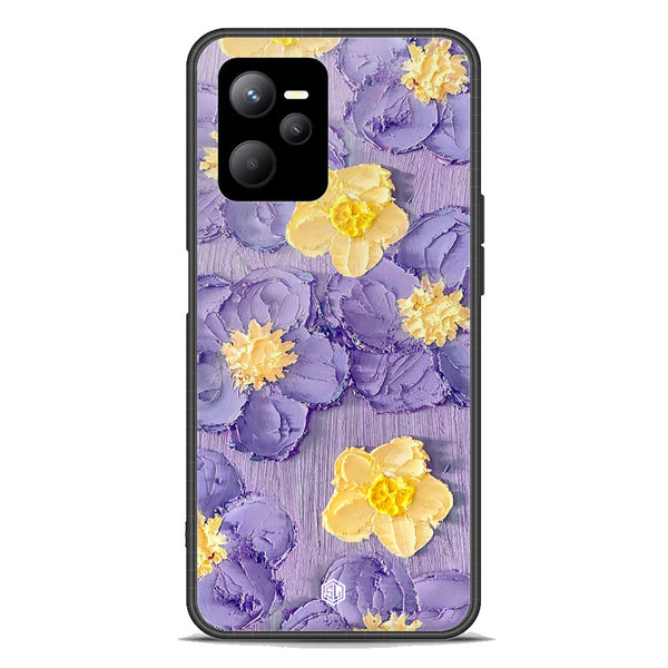 Floral Series Soft Phone Case - Premium Glass Case - Design 8 - Realme Q5