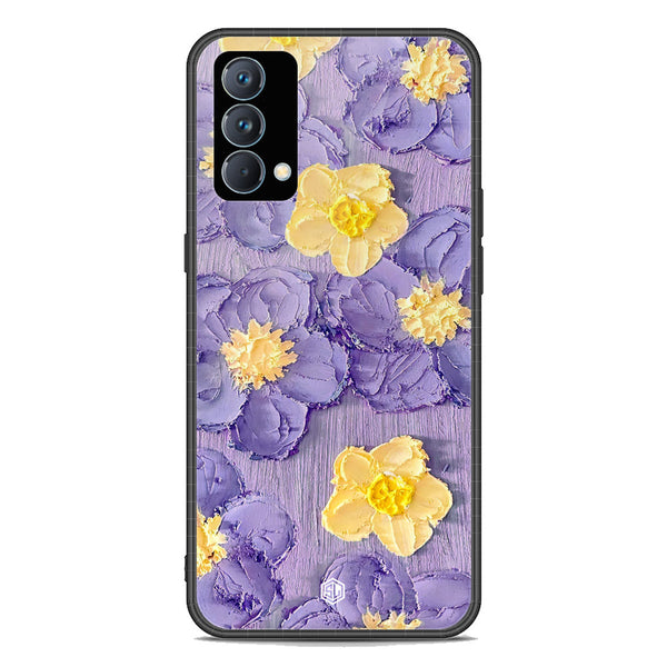 Floral Series Soft Phone Case - Premium Glass Case - Design 8 - Realme GT Master