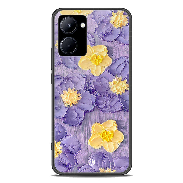 Floral Series Soft Phone Case - Premium Glass Case - Design 8 - Realme C33