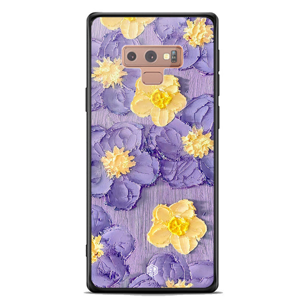 Floral Series Soft Phone Case - Premium Glass Case - Design 8 - Samsung Galaxy Note 9