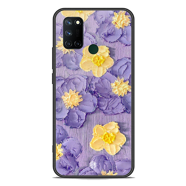 Floral Series Soft Phone Case - Premium Glass Case - Design 8 - Realme C17