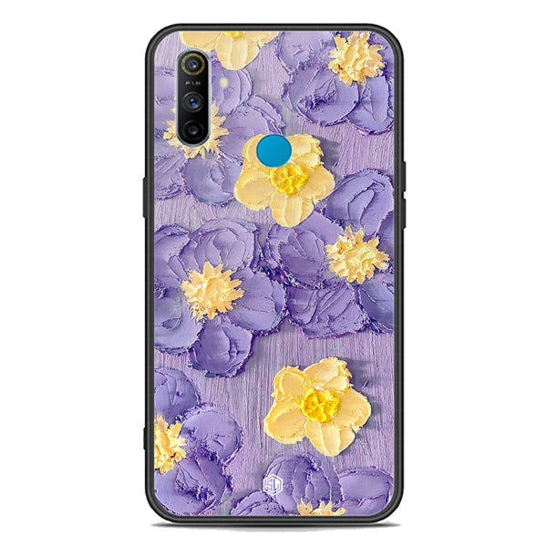 Floral Series Soft Phone Case - Premium Glass Case - Design 8 - Realme C3