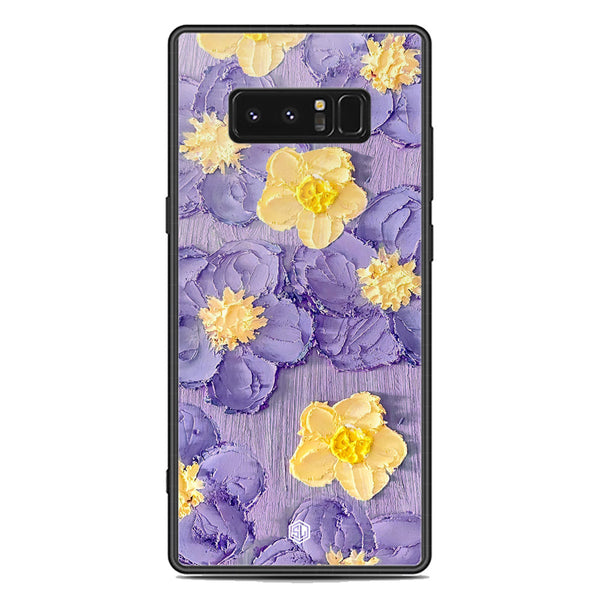 Floral Series Soft Phone Case - Premium Glass Case - Design 8 - Samsung Galaxy Note 8