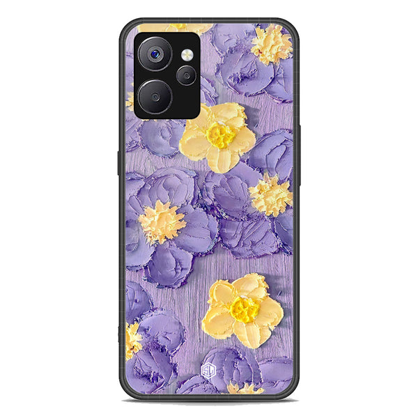 Floral Series Soft Phone Case - Premium Glass Case - Design 8 - Realme 9i 5G
