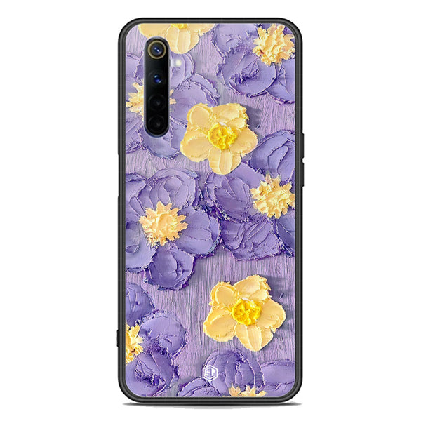 Floral Series Soft Phone Case - Premium Glass Case - Design 8 - Realme 6