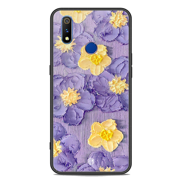 Floral Series Soft Phone Case - Premium Glass Case - Design 8 - Realme 3i