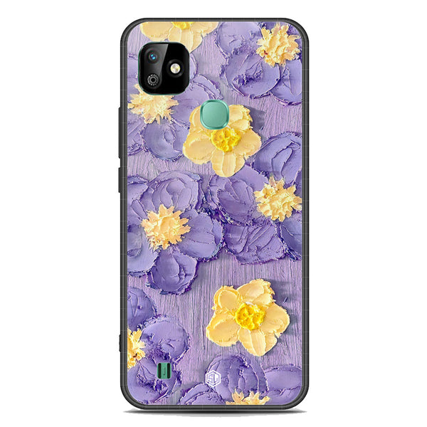 Floral Series Soft Phone Case - Premium Glass Case - Design 8 - Infinix Smart HD 2021