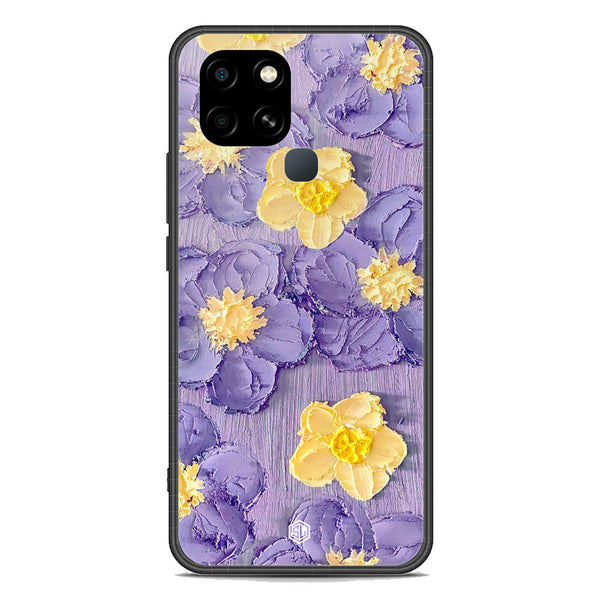 Floral Series Soft Phone Case - Premium Glass Case - Design 8 - Infinix Smart 6