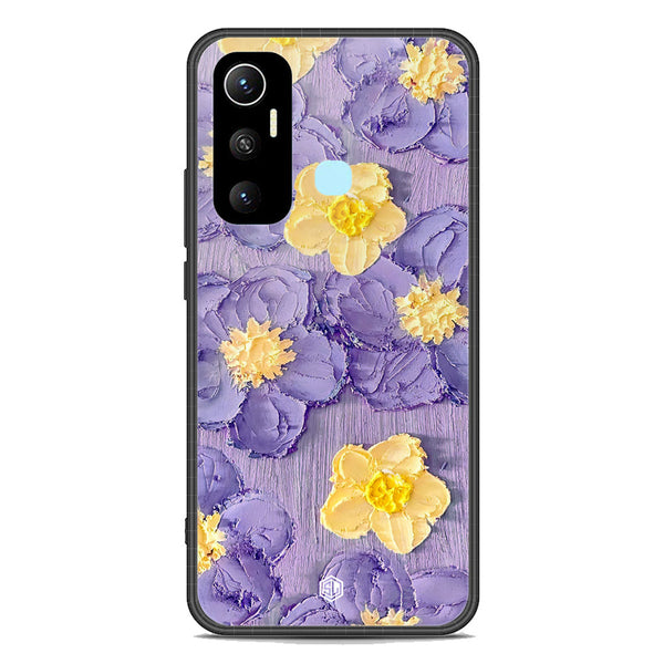 Floral Series Soft Phone Case - Premium Glass Case - Design 8 - Infinix Hot 11