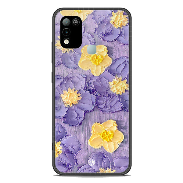 Floral Series Soft Phone Case - Premium Glass Case - Design 8 - Infinix Hot 10 Play