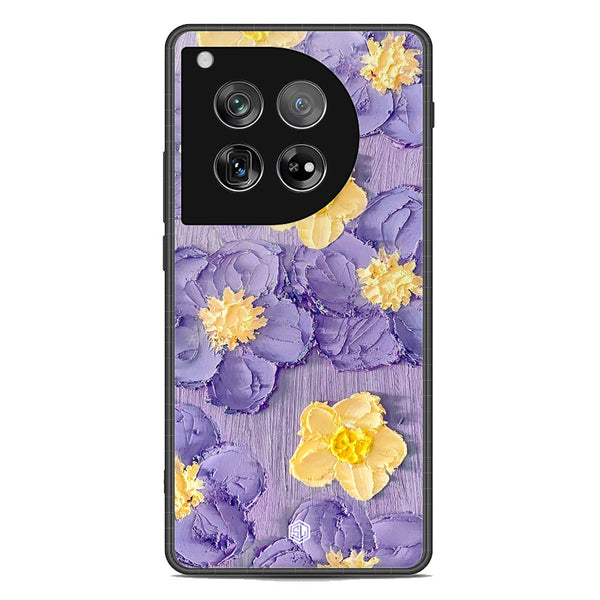 Floral Series Soft Phone Case - Premium Glass Case - Design 8 - OnePlus 12
