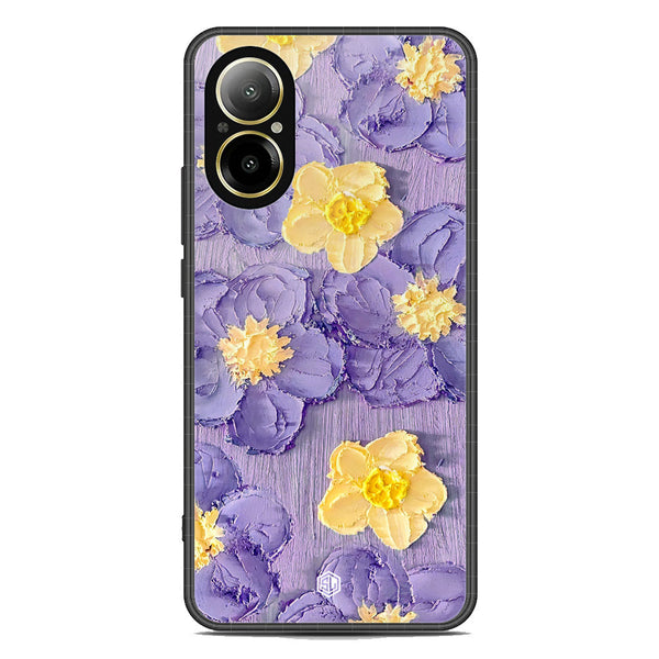 Floral Series Soft Phone Case - Premium Glass Case - Design 8 - Realme C67 4G
