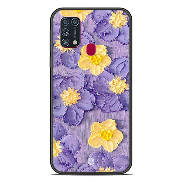 Floral Series Soft Phone Case - Premium Glass Case - Design 8 - Samsung Galaxy M31