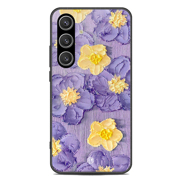 Floral Series Soft Phone Case - Premium Glass Case - Design 8 - Samsung Galaxy S24 Plus