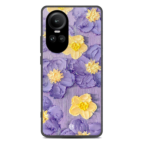 Floral Series Soft Phone Case - Premium Glass Case - Design 8 - Oppo Reno 10 Pro