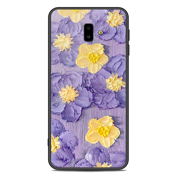 Floral Series Soft Phone Case - Premium Glass Case - Design 8 - Samsung Galaxy J6 Plus 2018