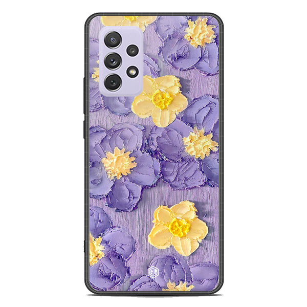 Floral Series Soft Phone Case - Premium Glass Case - Design 8 - Samsung Galaxy A72