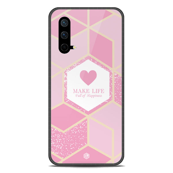 Happiness Series Soft Phone Case - Premium Glass Case - Design 3 - OnePlus Nord CE 5G