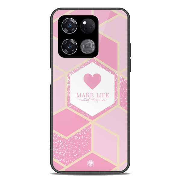 Happiness Series Soft Phone Case - Premium Glass Case - Design 3 - OnePlus Ace Racing