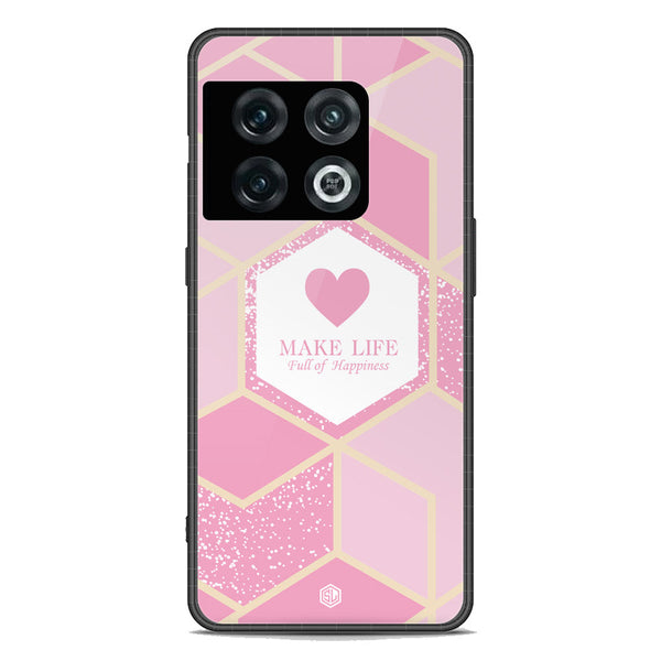 Happiness Series Soft Phone Case - Premium Glass Case - Design 3 - OnePlus 10 Pro