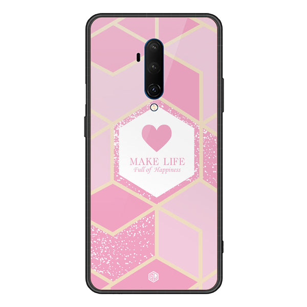 Happiness Series Soft Phone Case - Premium Glass Case - Design 3 - OnePlus 7T Pro