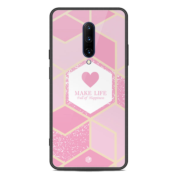 Happiness Series Soft Phone Case - Premium Glass Case - Design 3 - OnePlus 7 Pro