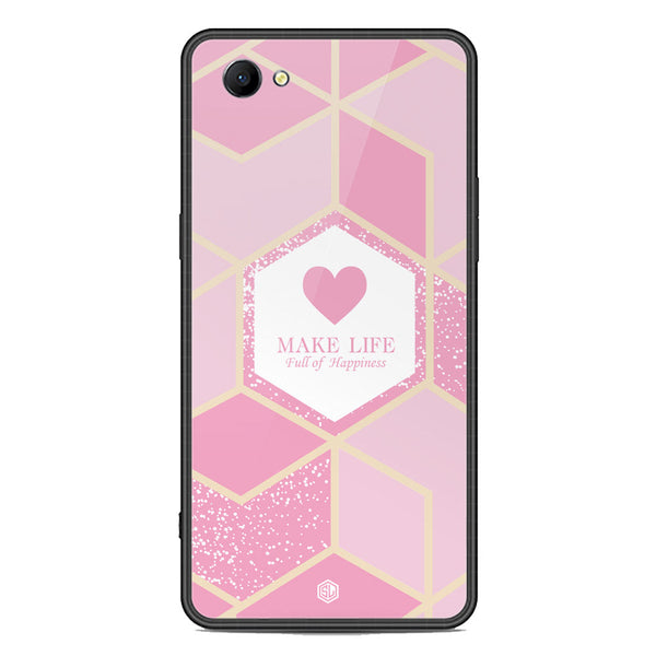 Happiness Series Soft Phone Case - Premium Glass Case - Design 3 - Oppo A3