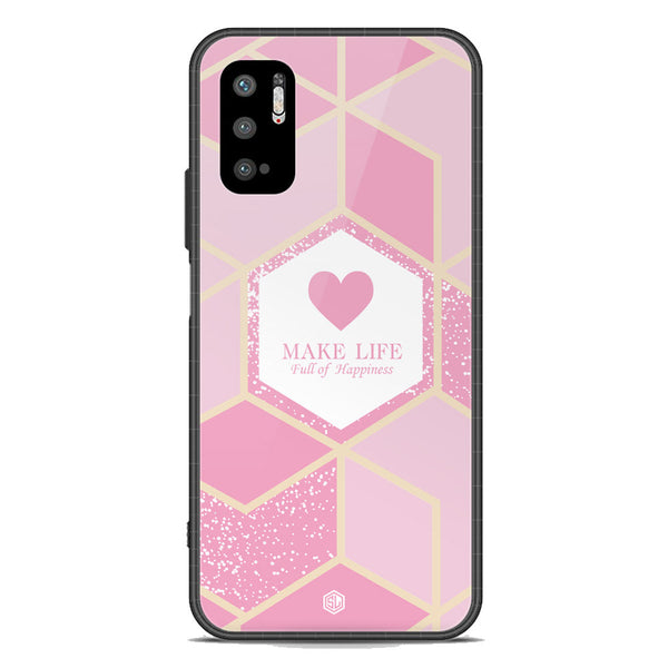 Happiness Series Soft Phone Case - Premium Glass Case - Design 3 - Xiaomi Redmi Note 10 5G